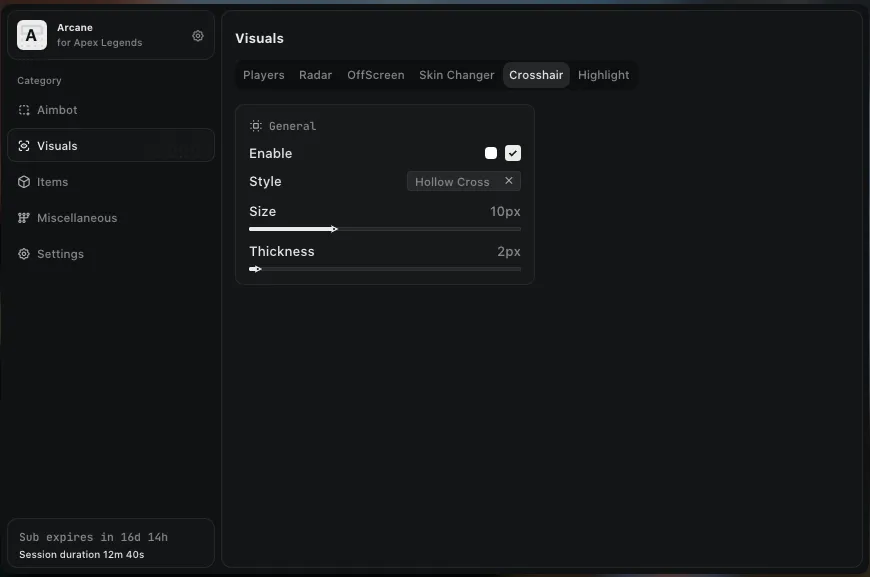 Apex Legends - Arcane Cheat Menu for Apex Legends - 3