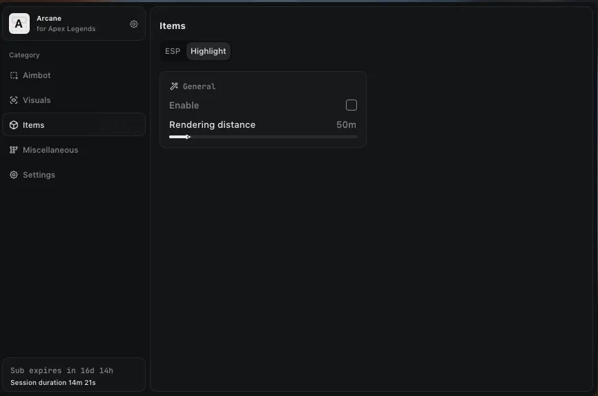 Apex Legends - Arcane Cheat Menu for Apex Legends - 4
