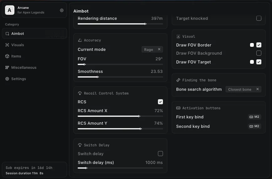 Apex Legends - Arcane Cheat Menu for Apex Legends - 5
