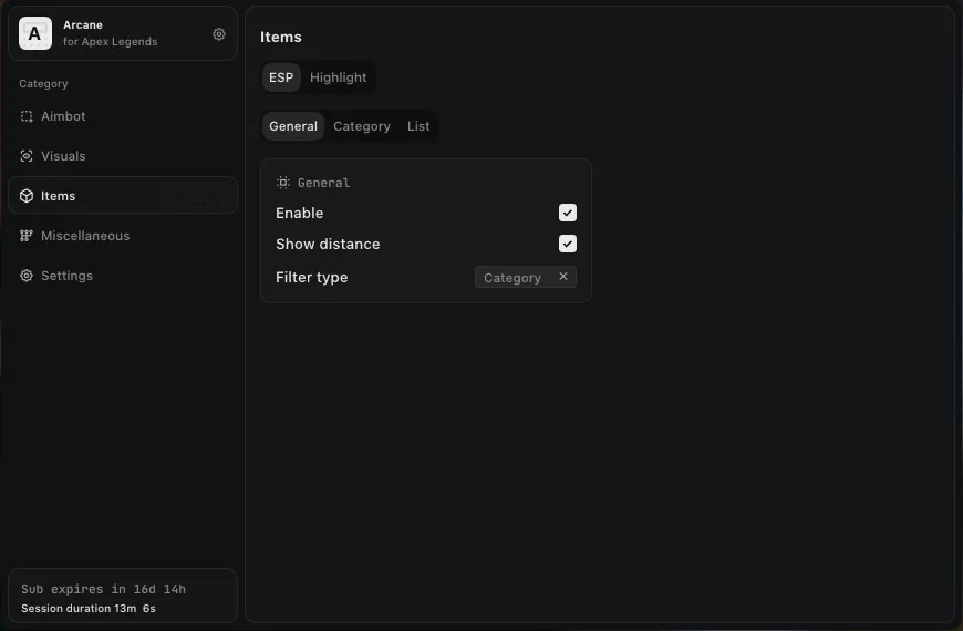 Apex Legends - Arcane Cheat Menu for Apex Legends - 8