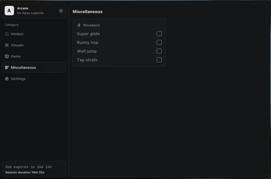 Apex Legends - Arcane Cheat Menu for Apex Legends - 11