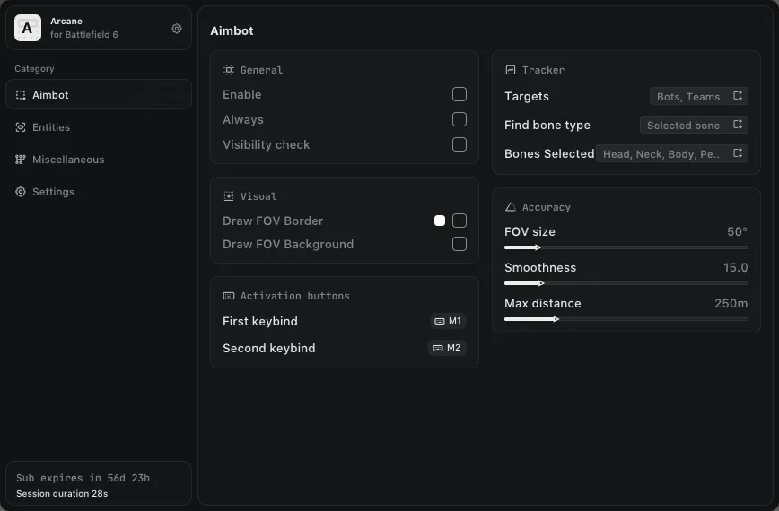 Battlefield 6 - Arcane Cheat Menu for Battlefield 6 - 3