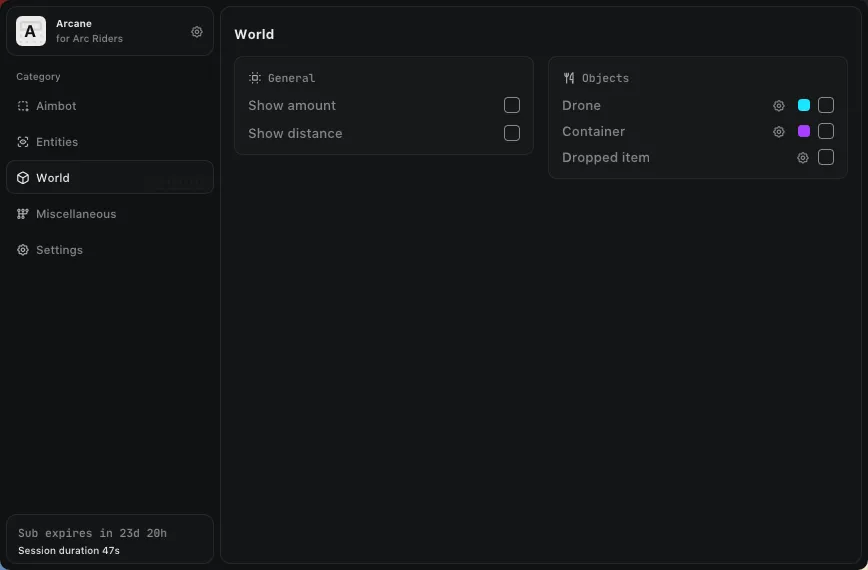 ARC Raiders - Arcane Cheat Menu for ARC Raiders - 4