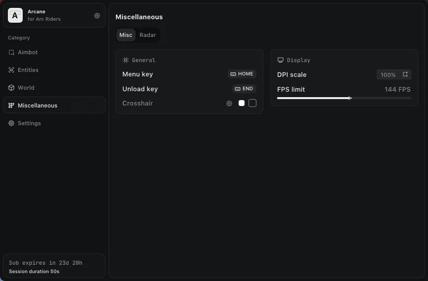 ARC Raiders - Arcane Cheat Menu for ARC Raiders - 5